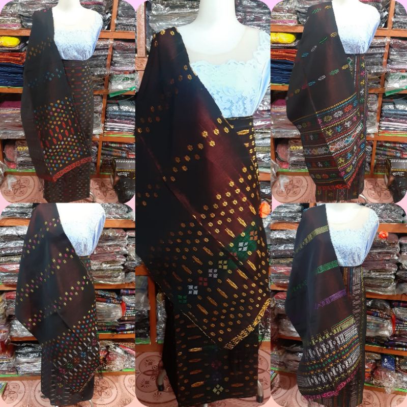 Jual SONGKET PUCCA BINTIK KEPALA SADUM TENUN TANGAN TARUTUNG | Shopee ...