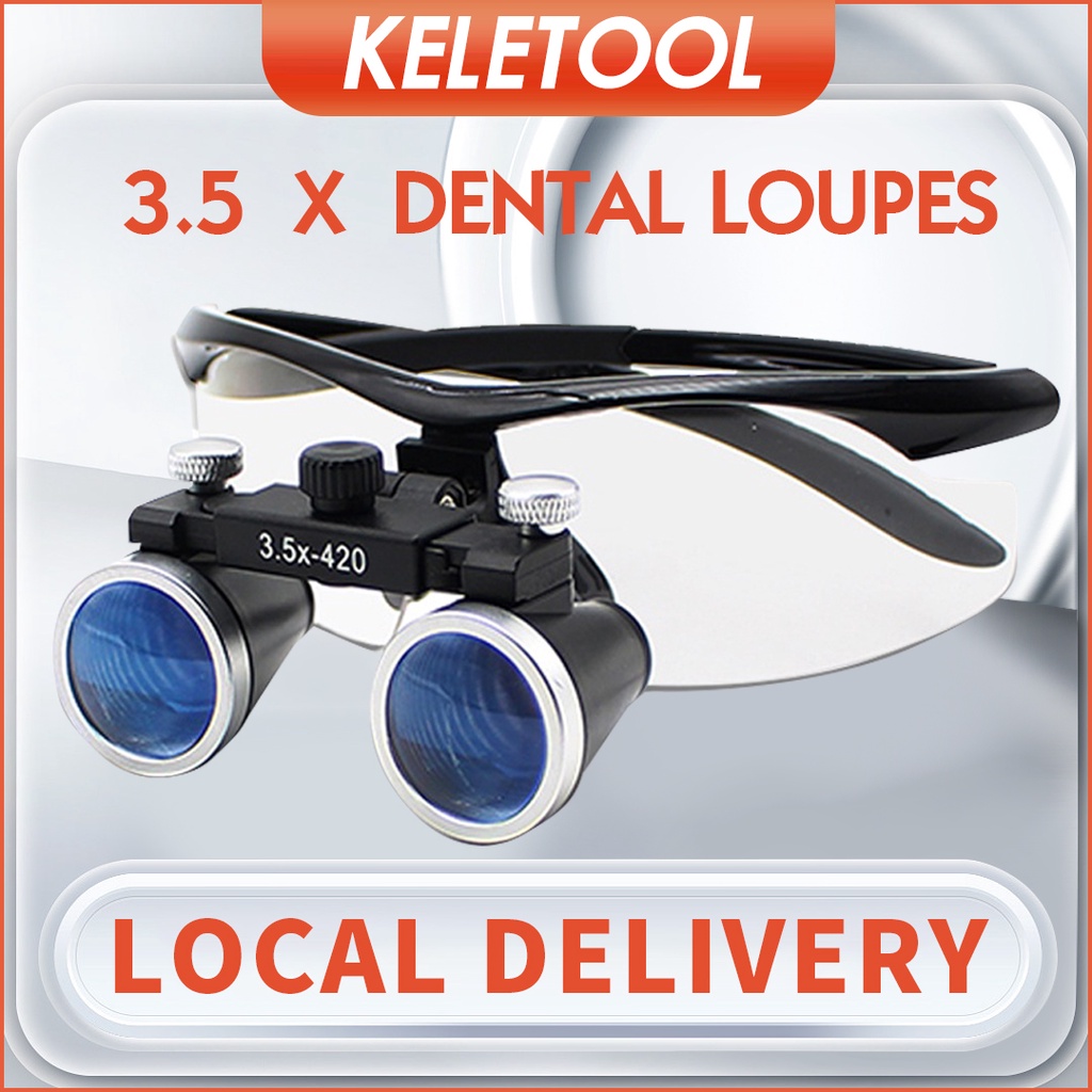 Jual Loupes Gigi Pembesaran 3.5X Teropong Pembesar Medis Kedokteran Gigi Bedah Kaca Mata Optik
