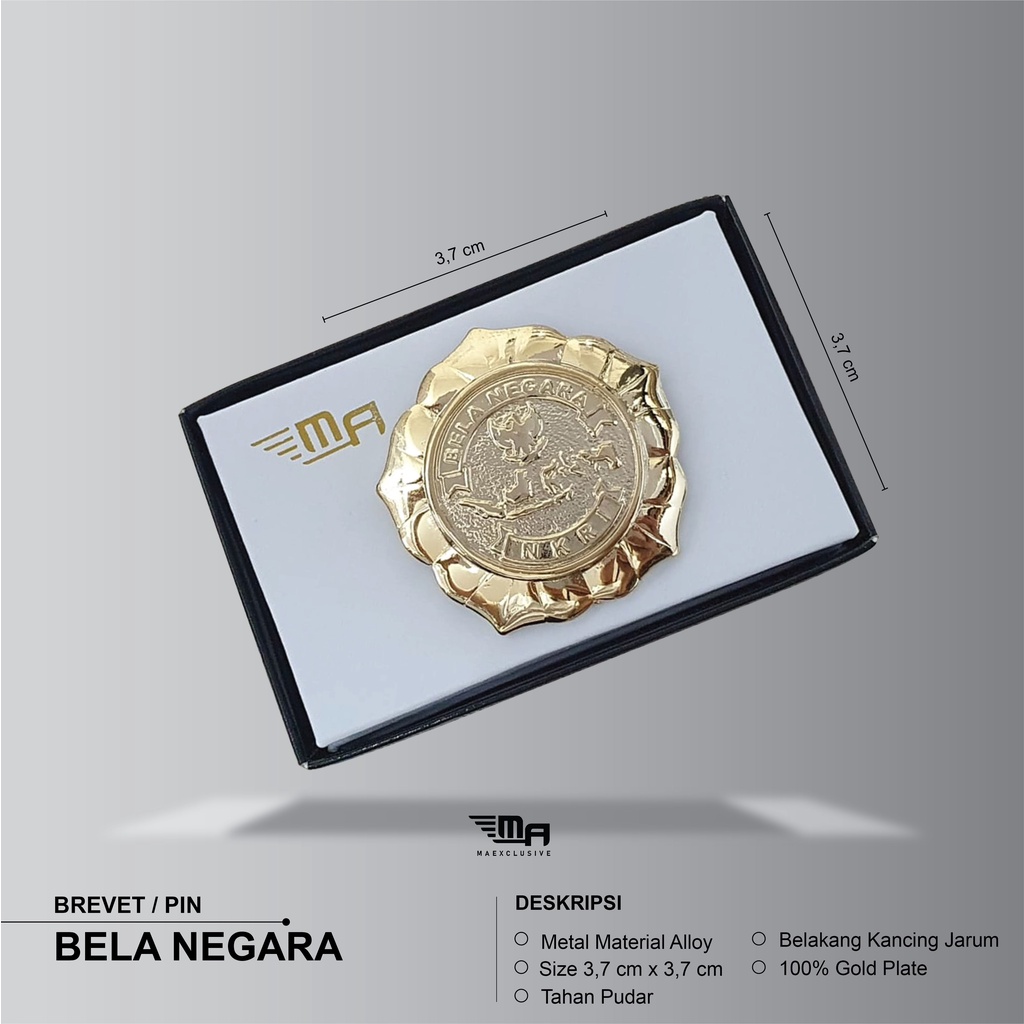 Jual PIN BELANEGARA PDH BRIVET BREVET WING PIN BELA NEGARA | Shopee ...