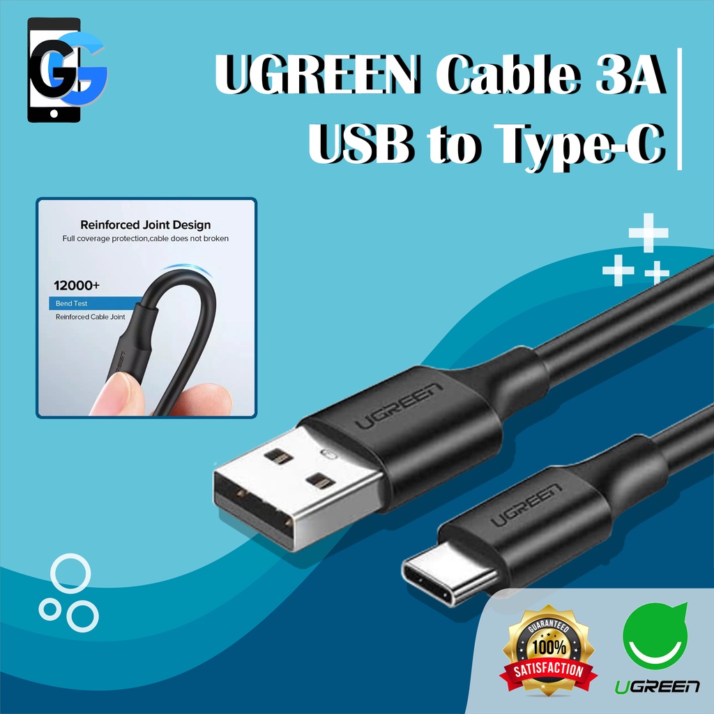 Jual UGREEN Kabel Charger USB To Type C Cable Data Fast Charging QC 3 0