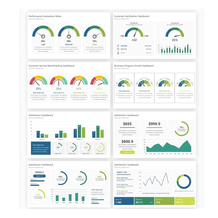 Jual NS Business KPI Dashboard PowerPoint Template | Shopee Indonesia