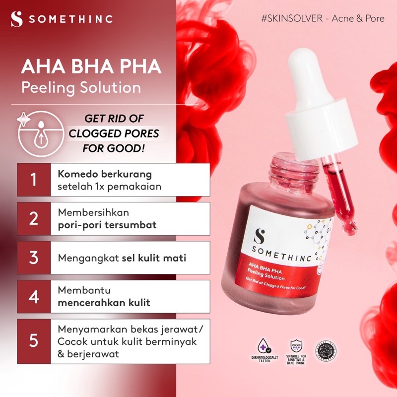 Jual SOMETHINC PEELING AHA BHA PHA - serum exfoliasi peeling tumpas ...