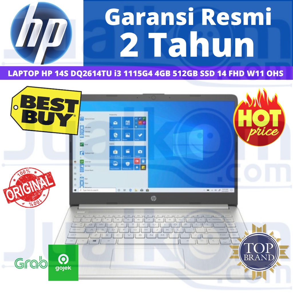 Jual Hp 14s Dq2614tu I3 1115g4 4gb Ssd 512gb 14 Fhd Ips W11 Ohs Shopee Indonesia 8634