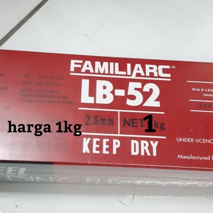 Jual Kawat Las LB 52 KOBE STEEL 2.6 Mm / 3.2 Mm (1 KG) | Shopee Indonesia