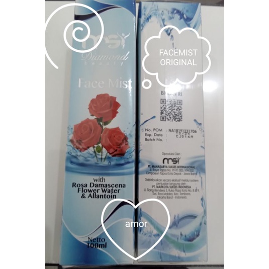 Jual EXP 2026 FACEMIST DIAMOND BEAUTY WATER ORIGINAL M S I BPOM msi
