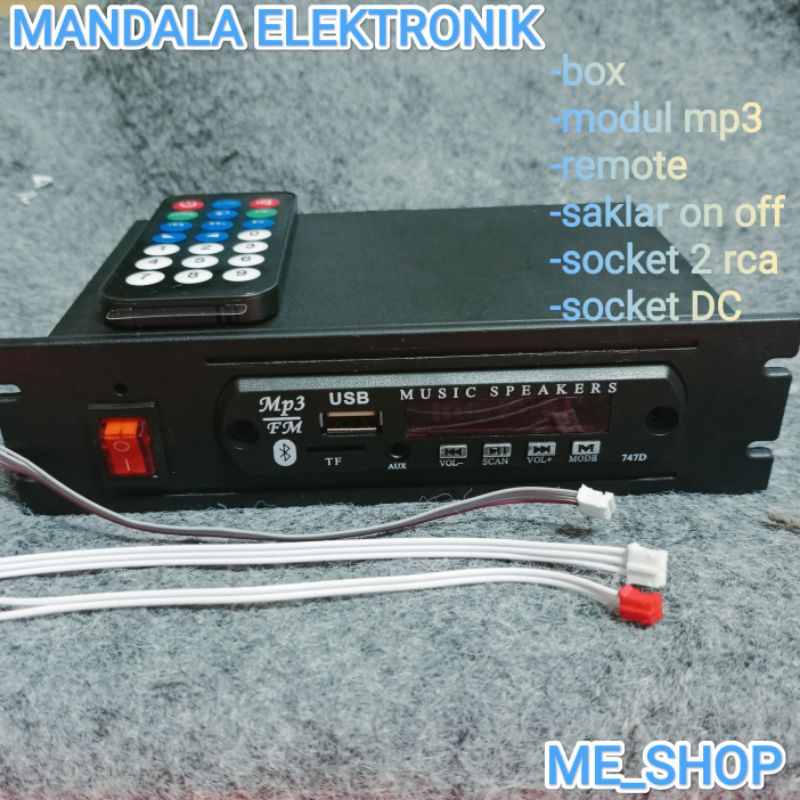 Jual BOX MODUL MP3 PLAYER BLUETOOTH HITAM PLASTIK | Shopee Indonesia