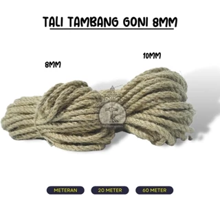 Tali tambang goni tambang rami 8mm 60meter