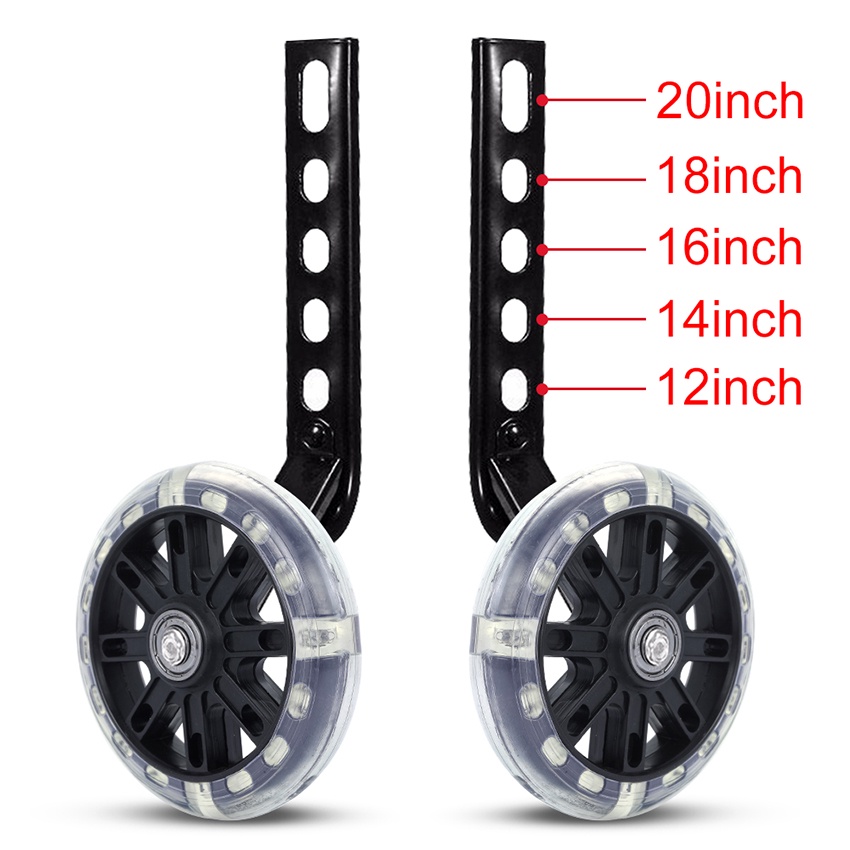Jual 2Pcs丨12-20 Inch丨Roda Bantu Samping Dengan Lampu / Roda Samping ...