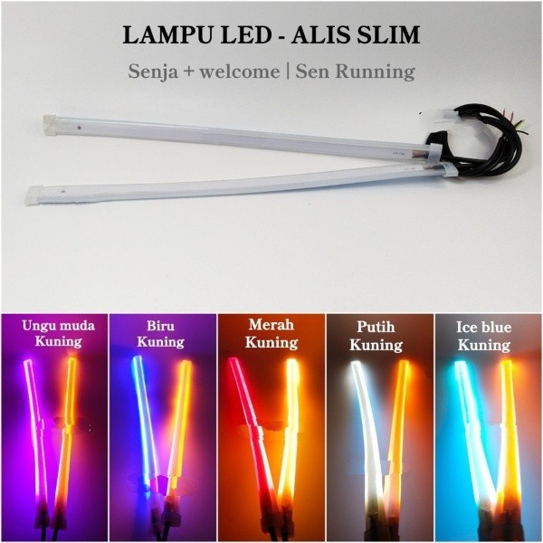 Jual Lampu Led Alis Drl Flexible 30cm Welcome Light Sigh Running Doble