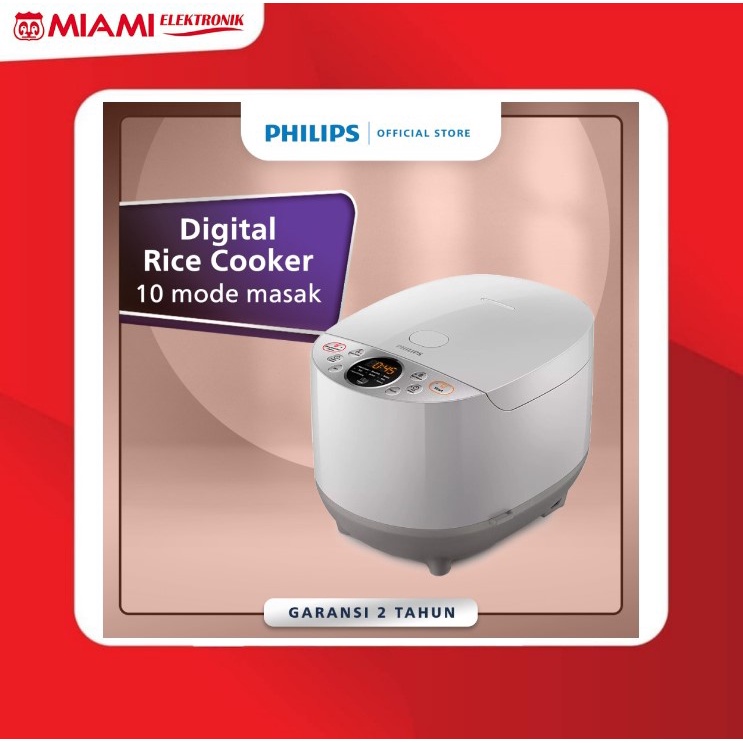 Jual Philips HD4515/30 HD4515/90 HD4515/85 Digital Rice Cooker 1.8 L 10 Menu Memasak