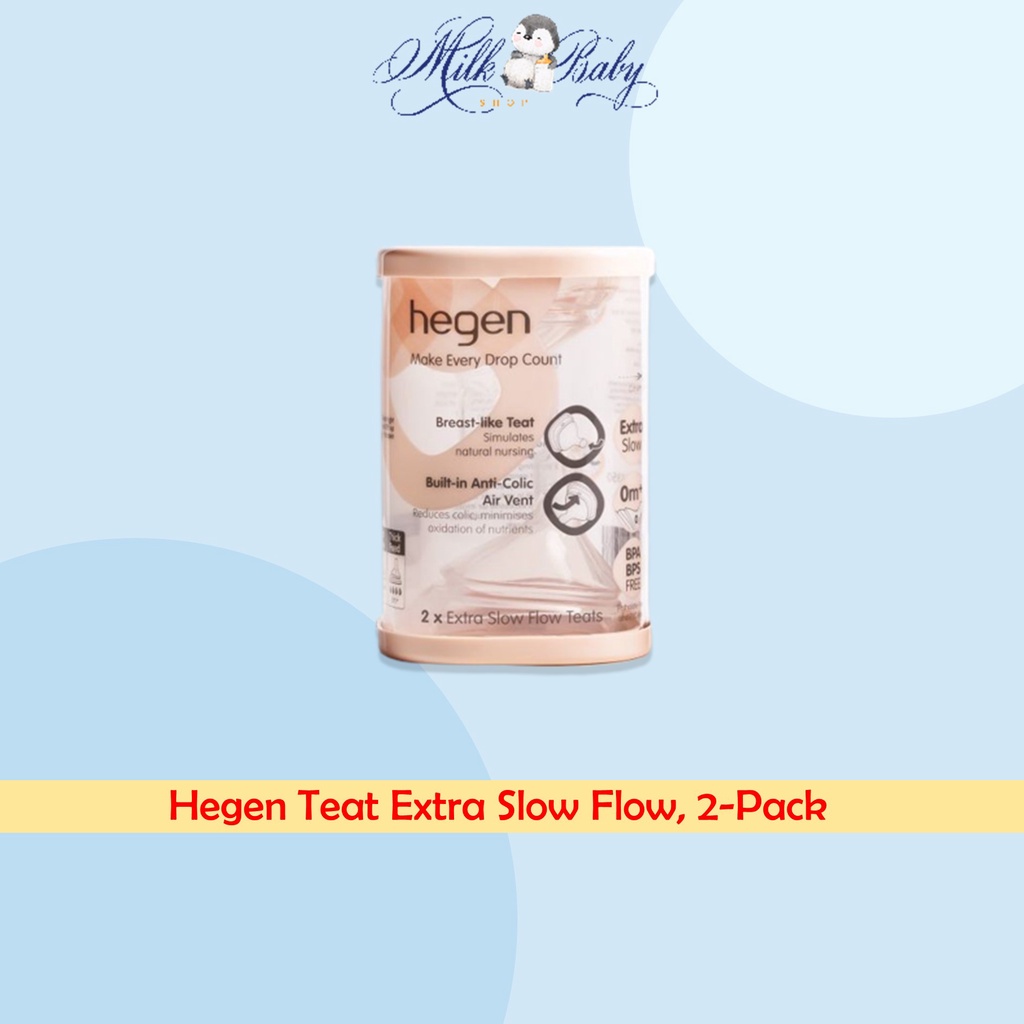 Jual Hegen Teat Extra Slow Flow, 2-Pack / Hegen Teat / Dot Bayi ...