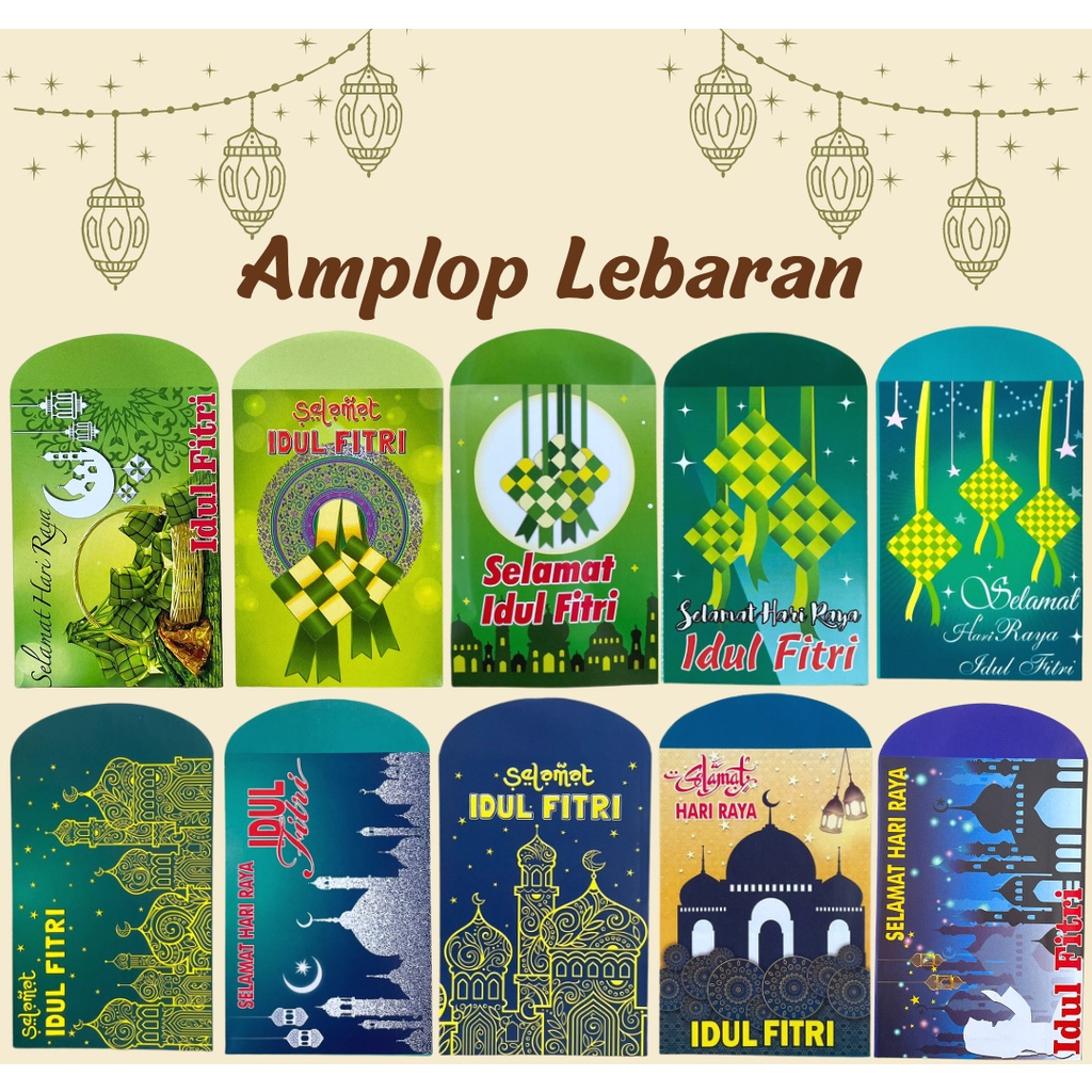 Jual Amplop Lebaran Mix Motif Pak Lembar Shopee Indonesia