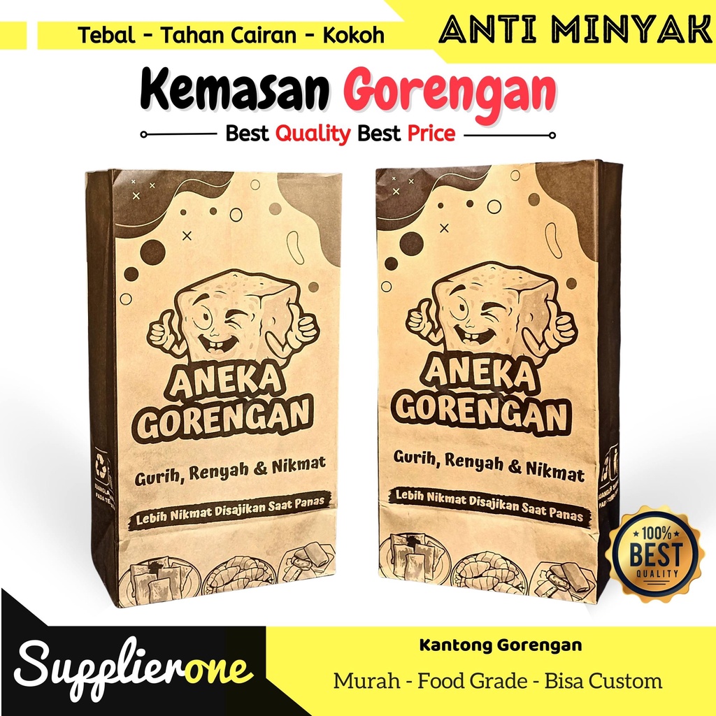 Jual Kantong Gorengan Kemasan Gorengan Kantong Tahu Crispy Kemasan Kantong Gorengan