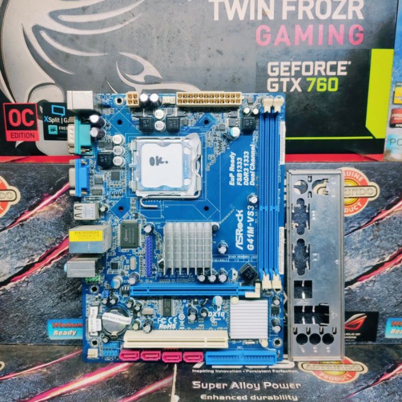 Jual Motherboard Asus Gigabyte MSI ASRock G41 Socket LGA 775 Slot