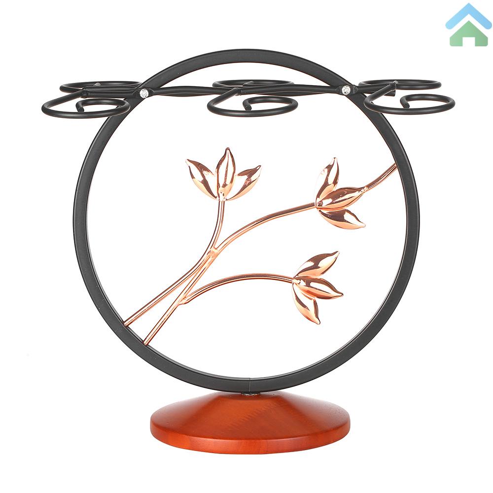 Jual Rak Gelas Wine Merah Vintage Bronze 6gelas Wine Stemware Storage