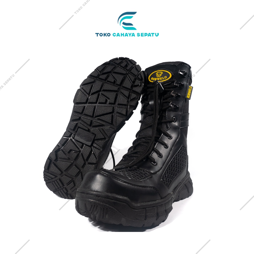 Jual Sepatu Pdl Pdh Tni Polri Jatah Polisi Security Satpam Banser Safety Boots Ujung Besi Anti