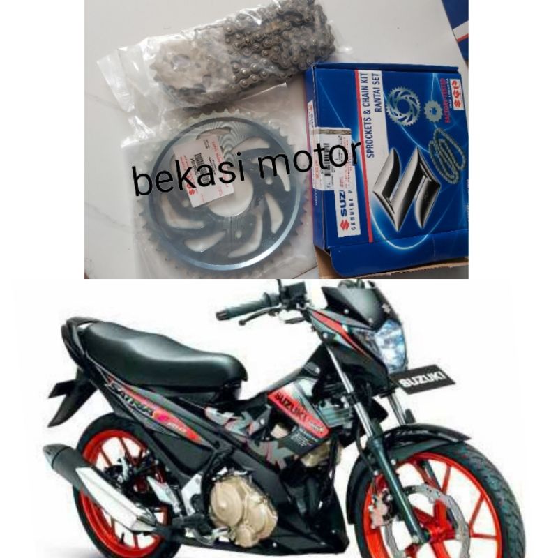 Jual 27000-25G70-KIT rantai gear set gearset suzuki satria fu facelift ...