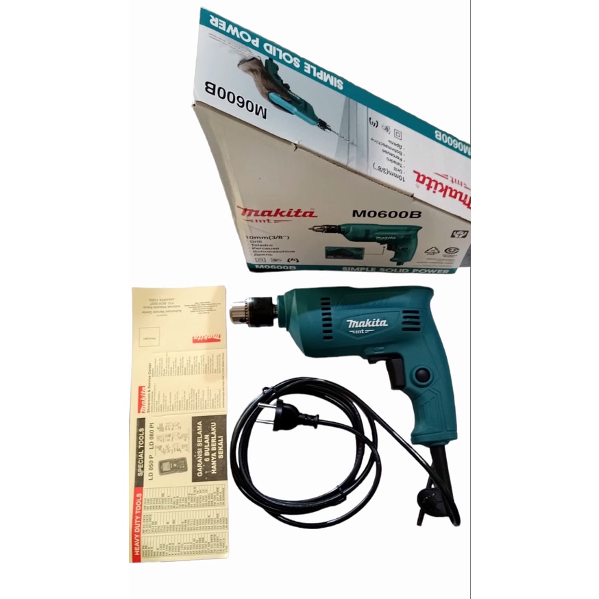 Jual MAKITA M0600B / BOR TANGAN MAKITA 10MM KAYU BESI | Shopee Indonesia