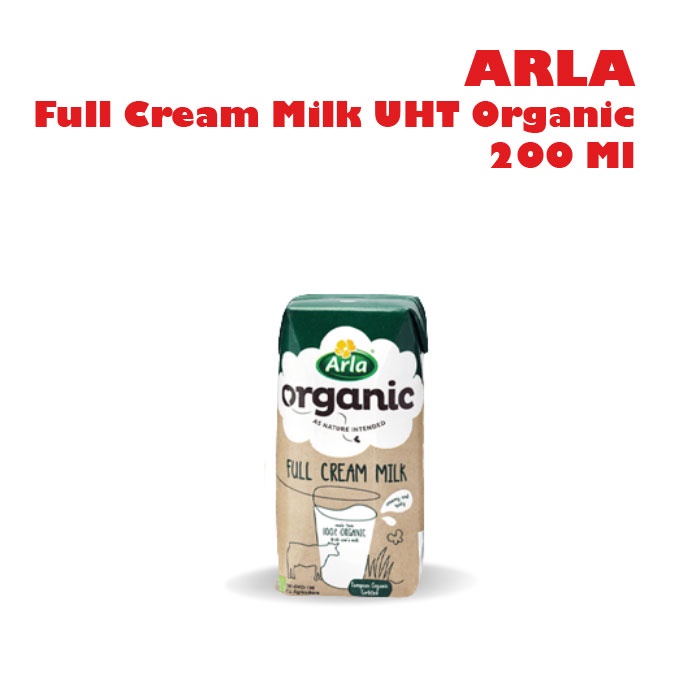 Jual ARLA Full Cream Milk UHT Organic Susu 100 organik full krim 200