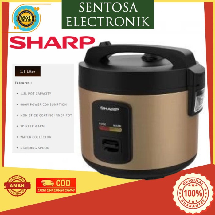 Jual PROMO - Sharp Rice Cooker 1,8 L KS-G18MH-BZ / KS G18MH BZ Penanak ...