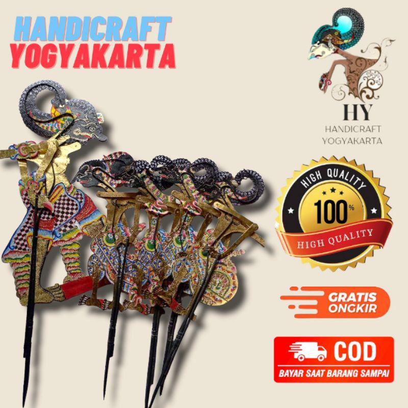 Jual Wayang Kulit Pandawa Lima Dan Punakawan Shopee Indonesia