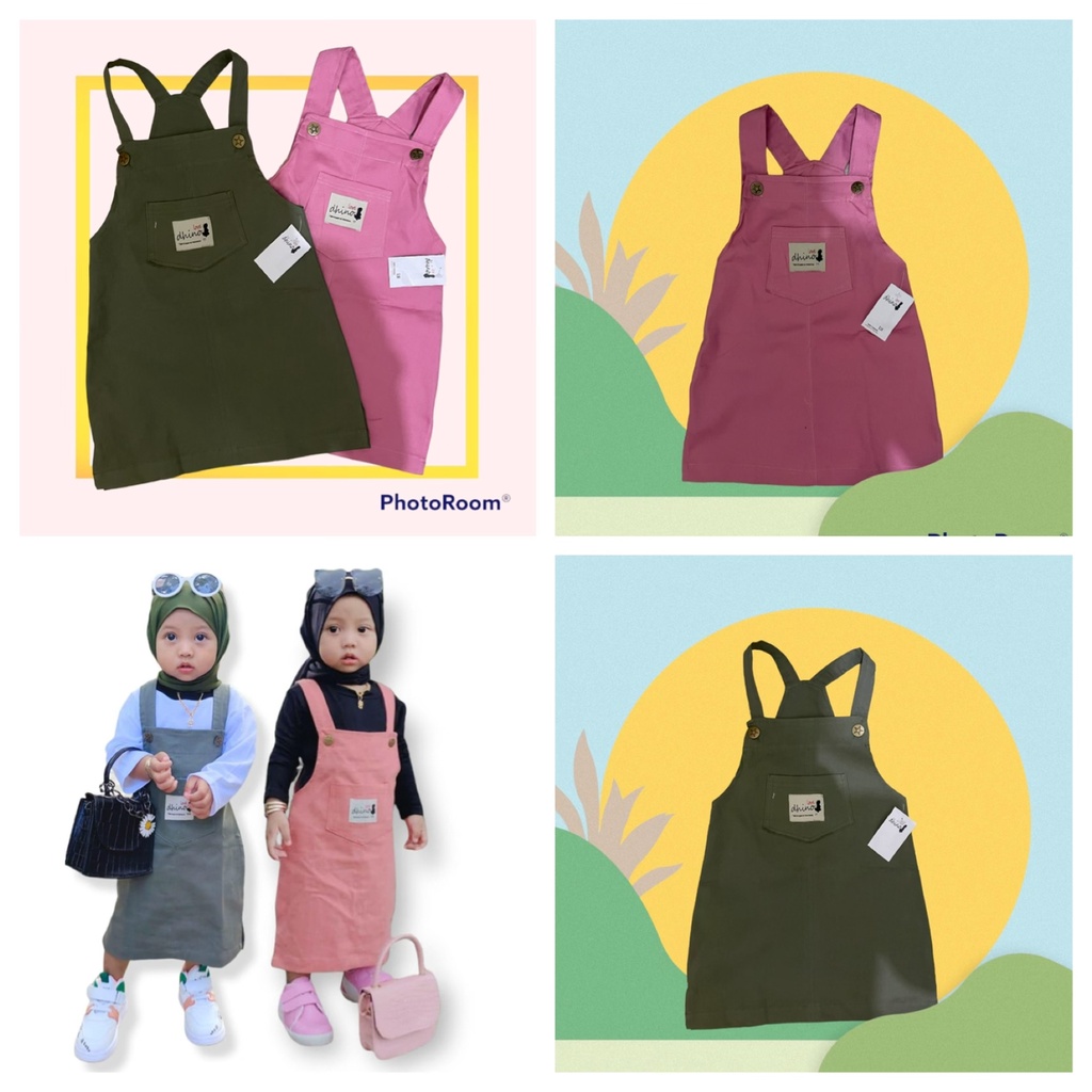 Jual DRESS OVERALL ANAK/OVERALL ROK ANAK PEREMPUAN USIA 6BULAN-10 TAHUN ...