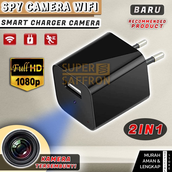 Jual Spy Kamera Adaptor Charger USB WiFi Kepala Casan Camera Handphone ...