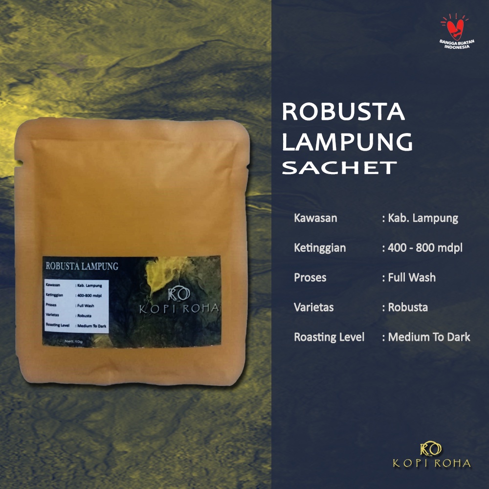 Jual Kopi Roha Robusta Lampung Sachet Shopee Indonesia