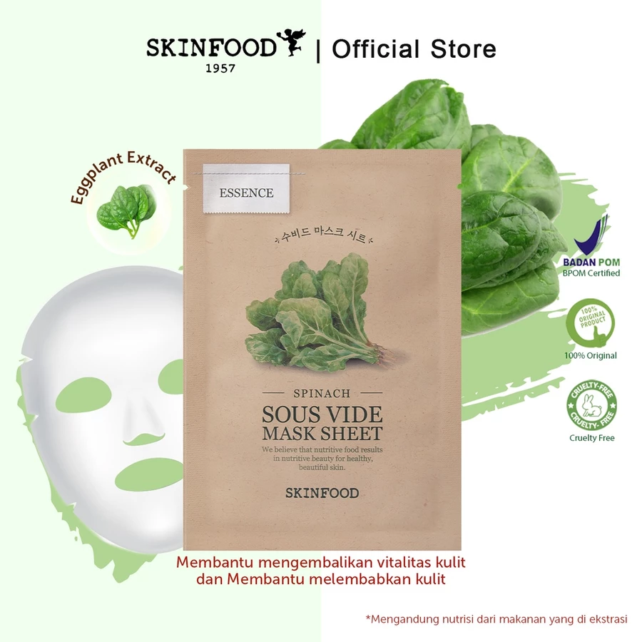 Spinach Sous Vide Mask Sheet