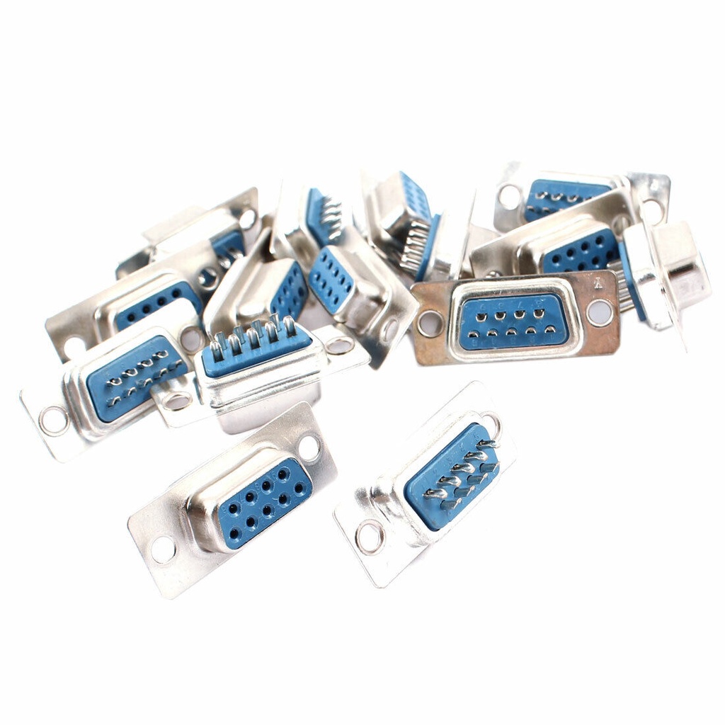 Jual DB9 DB 9 DB-9 RS232 Male Female 9 pin Connector VGA Socket Adapter ...