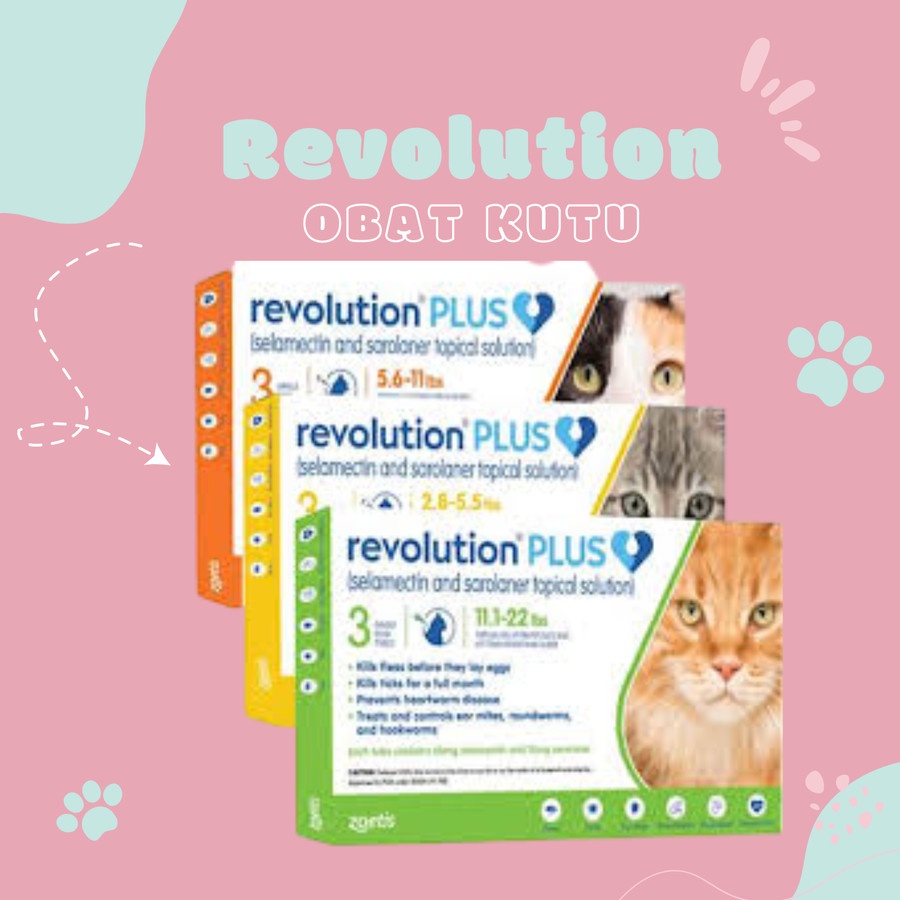 Jual Revolution PLUS for Cat & Kitten 1 TUBE Obat Anti Kutu Kucing