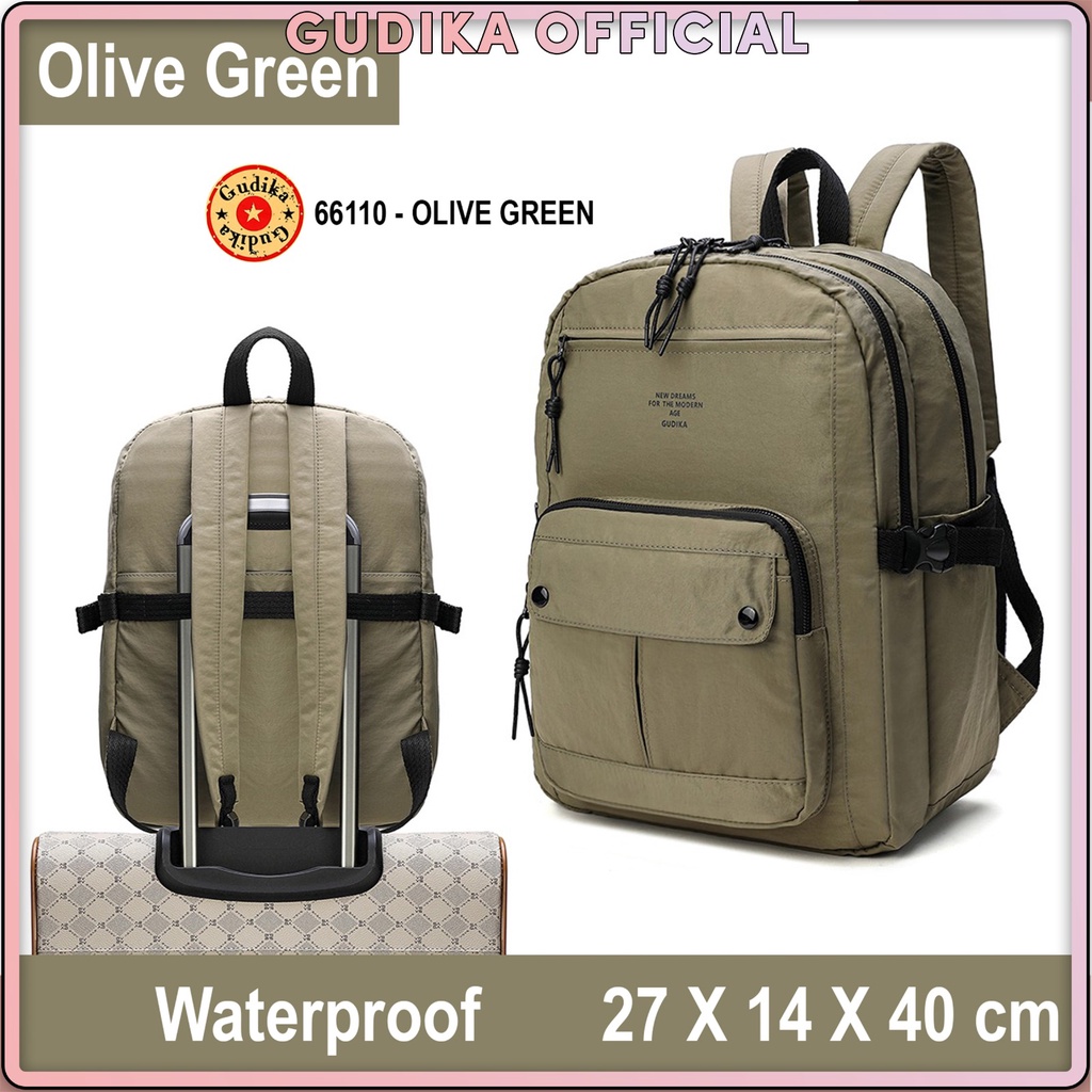 Jual GUDIKA 66110 | Backpack Waterproof Wanita Tas Ransel Laptop Anti ...