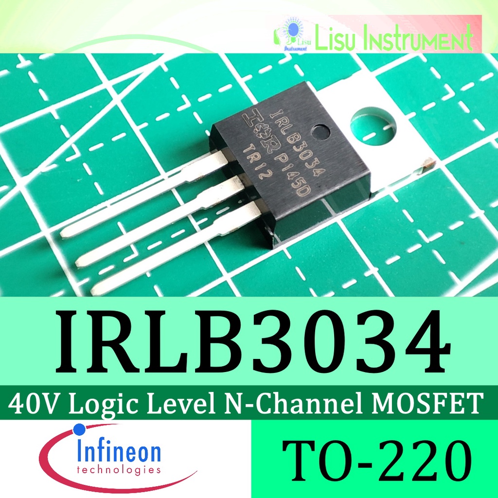 Jual IRLB3034 40V Logic Level Single N-Channel Power MOSFET TO-220 ...