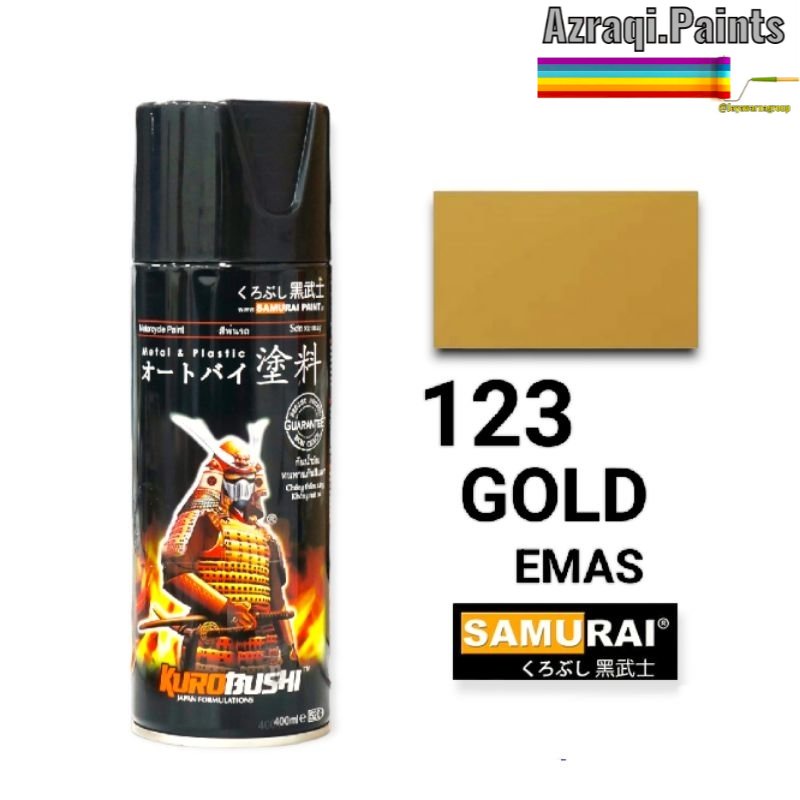 Jual SAMURAI PAINT GOLD 123 ( 400 ML ) STANDARD COLOURS | Shopee Indonesia