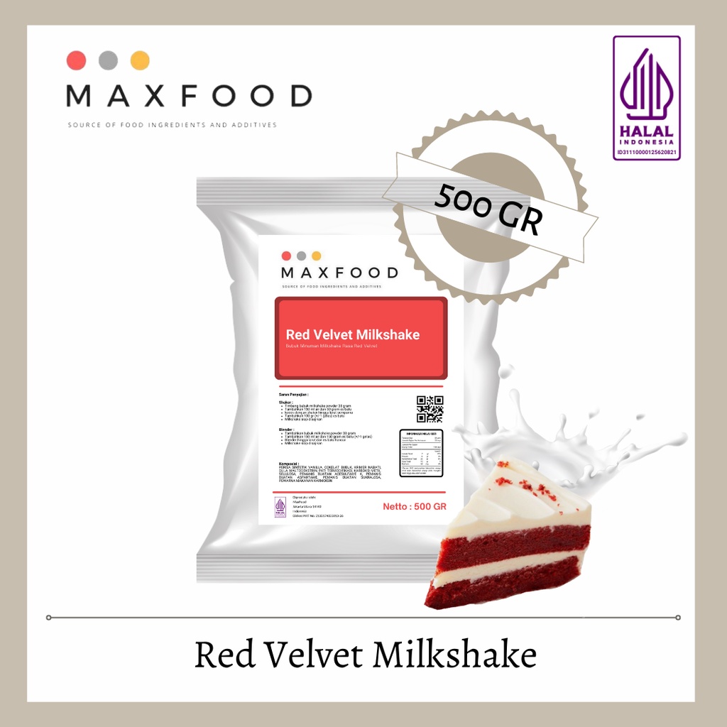 Jual Red Velvet Milkshake Bubuk Minuman Milkshake Rasa Red Velvet