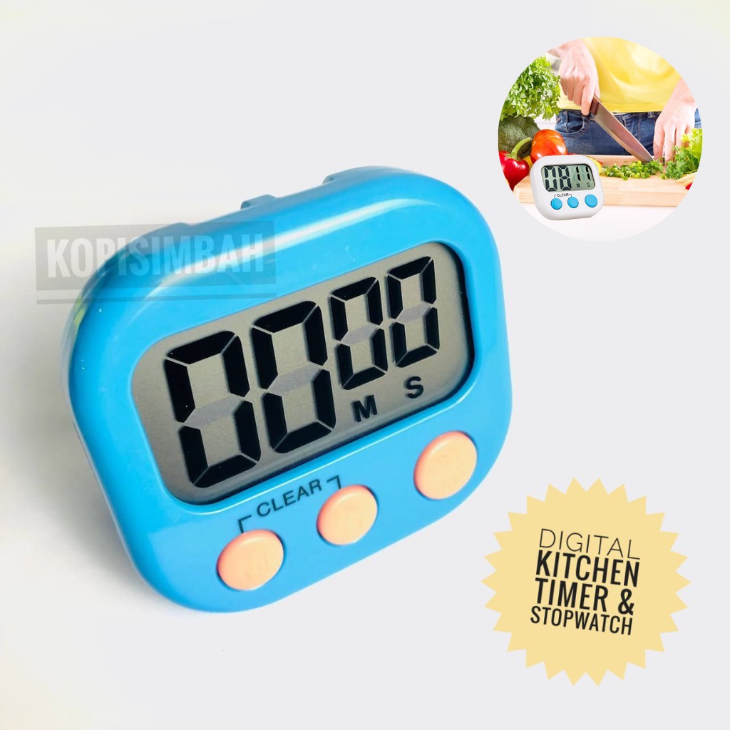 Jual Digital Timer Kitchen Mini LCD Alarm Timer Masak Stopwatch