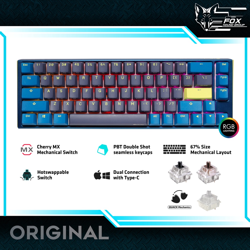 Jual Ducky One 3 Daybreak SF 65% Hotswap RGB Double Shot PBT QUACK ...
