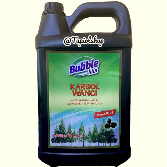 Jual PEMBERSIH LANTAI BUBBLE KLIN KARBOL PINE 5 LITER Shopee Indonesia
