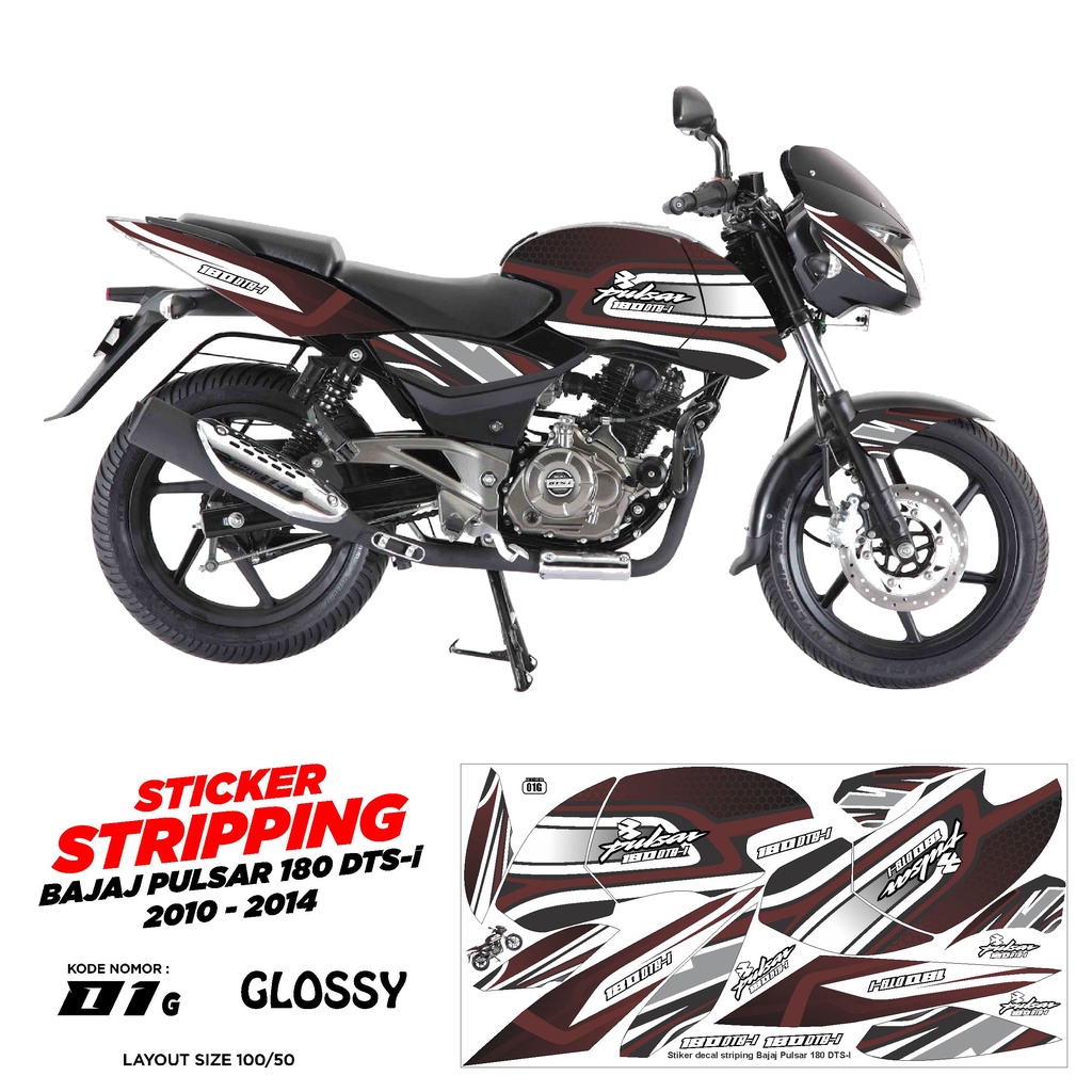 Striping Bajaj Pulsar 180 DTS-i 2010-2014 decal Bajaj Pulsar 180 DTS-i  2010-2014 variasi Bajaj Pulsar 180 DTS-i 2010-2014
