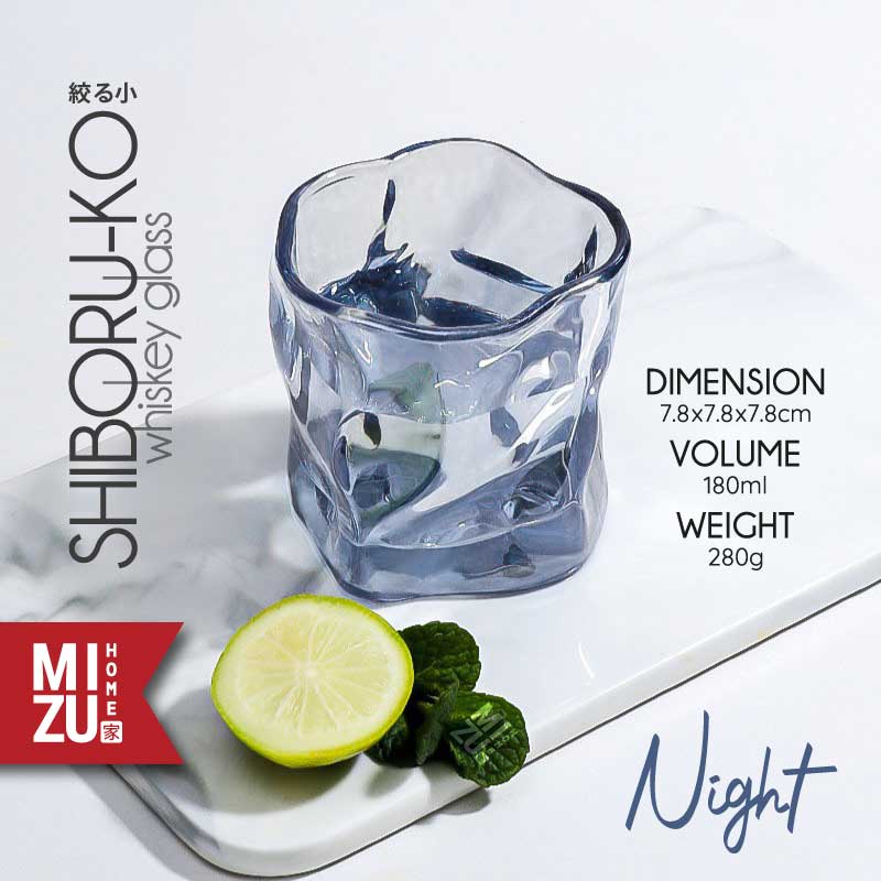 Jual MIZU SHIBORU-KO Whiskey Glass Single Rocks Glass Gelas Kaca Whisky ...