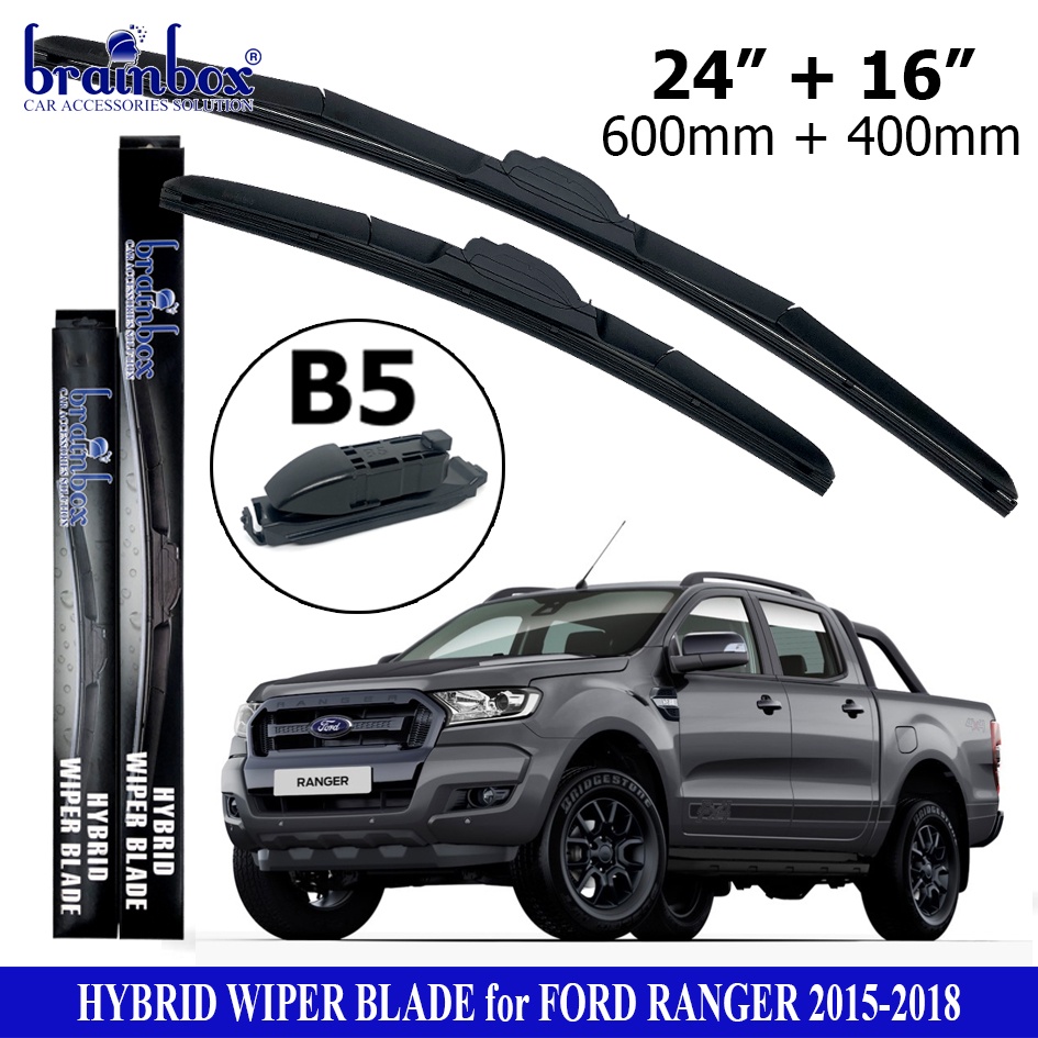 Jual HIGH QUALITY Brainbox Hybrid Wiper Mobil Ford Ranger Windshield ...