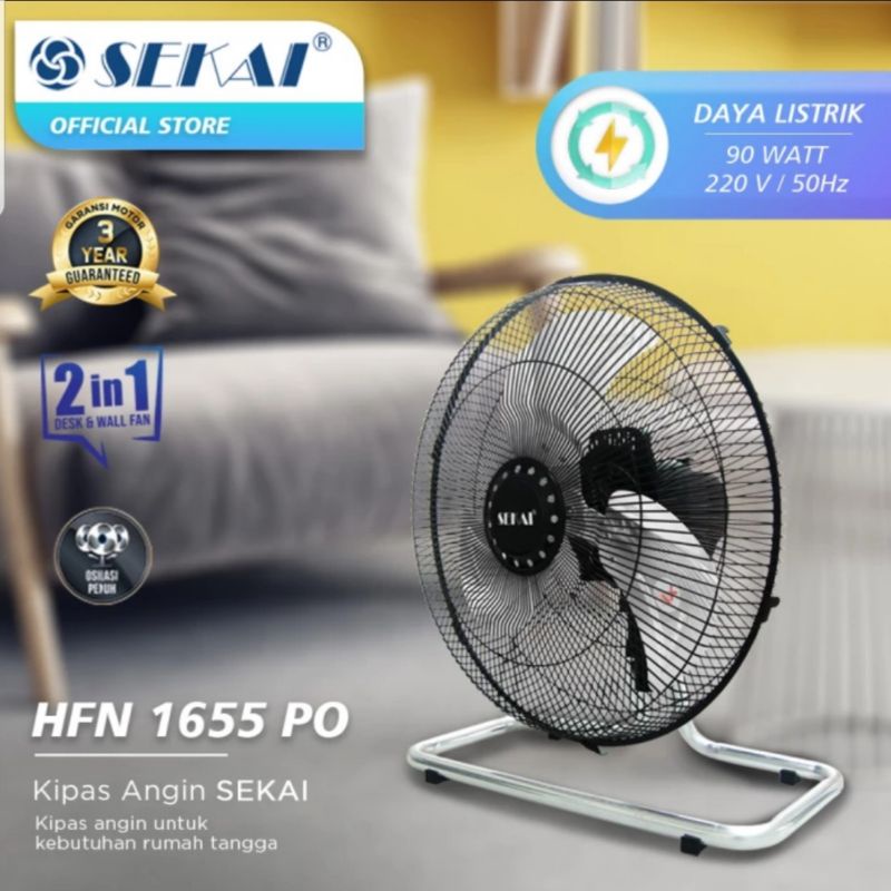 Jual Sekai Hfn Po Kipas Angin Tornado Besi In Desk Wall Fan