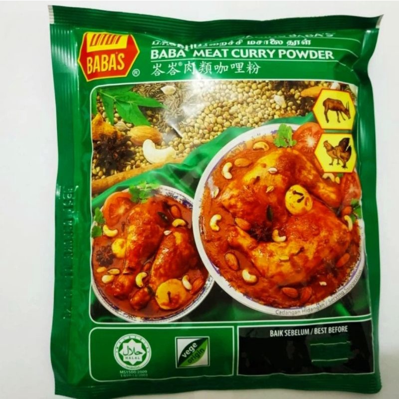 Jual Baba Meat Curry Normal Spice/ Bubuk Kari Normal Spice 250gr ...