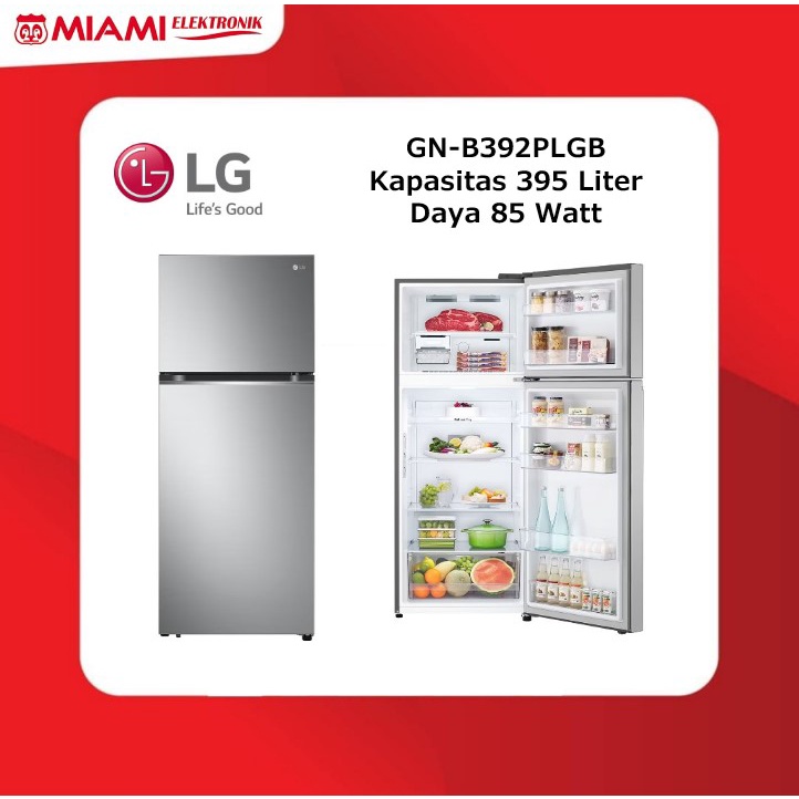 Jual LG GNB392PLGB / Kulkas 2 Pintu GNB392PLGB 395L LINEAR Cooling