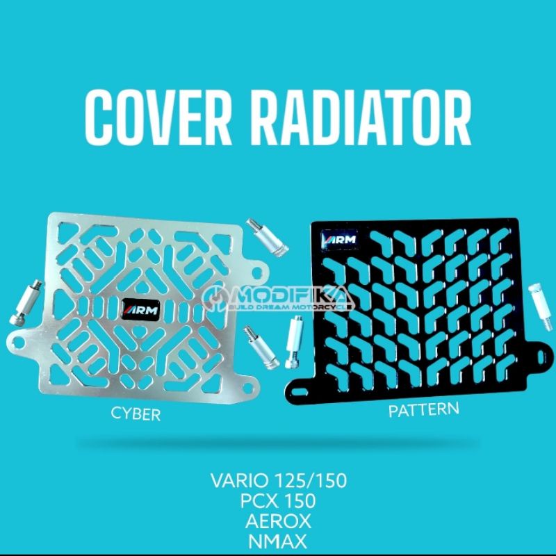 Jual Cover Radiator FULL CNC ARM ARUMI VARIO PCX 150 160 ADV NMAX AEROX Shopee Indonesia