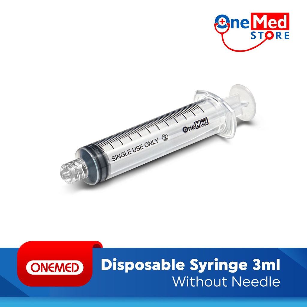 Jual Syringe 3 cc Without Needle Onemed Tanpa Jarum Pcs Shopee Indonesia