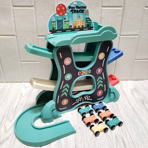 Jual FUN RACING TRACK mobil mobilan car sensory play motorik baby ...