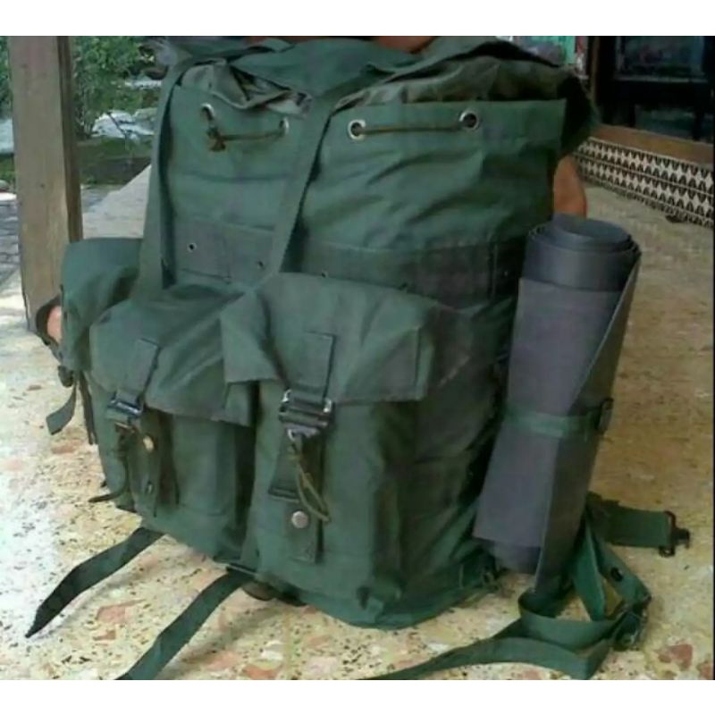 Jual Tas ransel punggung tni army korea hijau polos+ranselPendidikan ...