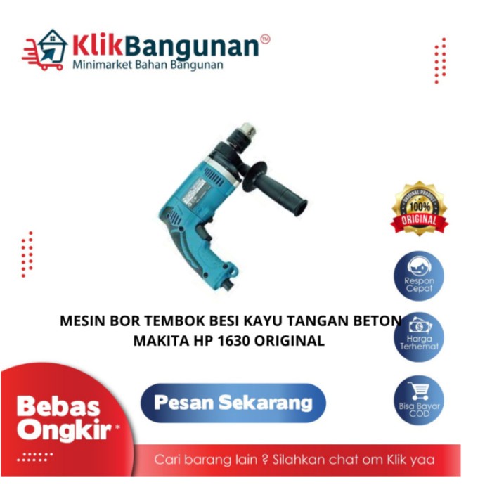 Jual Mesin Bor Tembok Besi Kayu Tangan Beton Makita Hp Original Shopee Indonesia