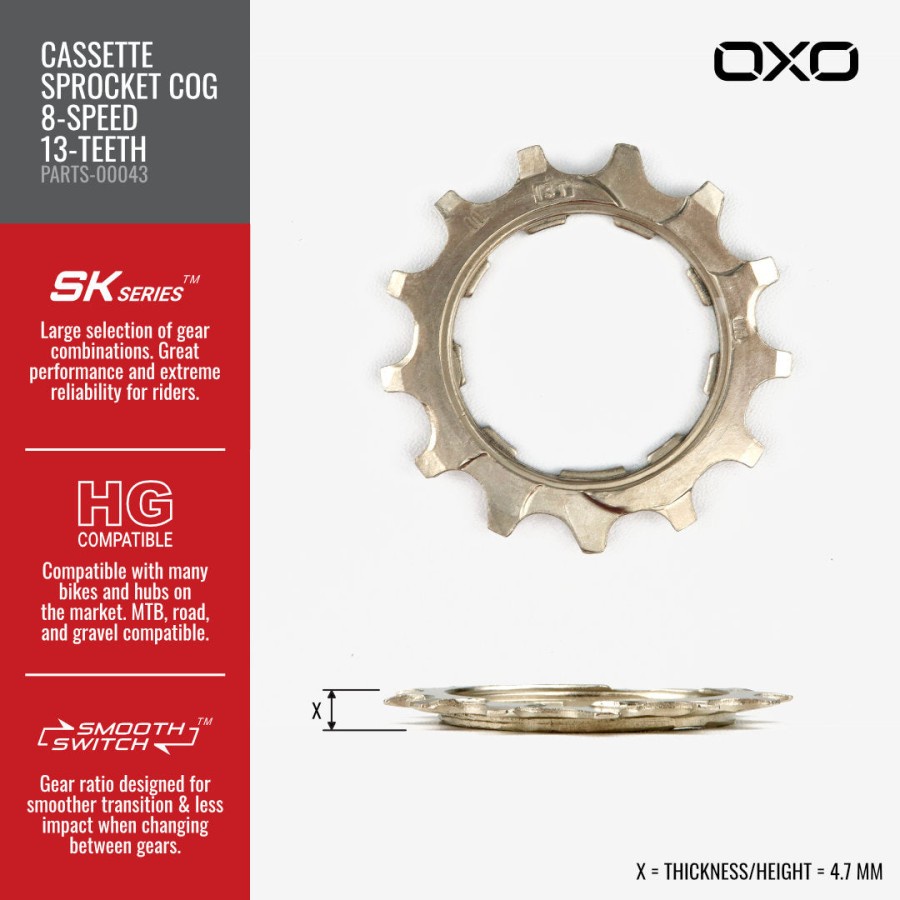 Jual COG Gir Sprocket cassette Oxo 8/9/10/11 Speed 11T/12T/13T | Shopee ...